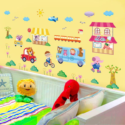 [Happy Street] Wall Sticker The third generation removable wall sticker PVC transparent film