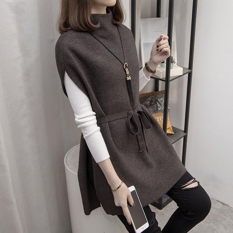 Korean Sweater Sweater Women's Bottomed Shirt Vest Two-piece Set Loose Women's Versatile Long Sleeve