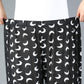 Bloomers Women's Summer Thin Section Flower Pants Large Size Loose Women's Pants Straight Nine-point Pants