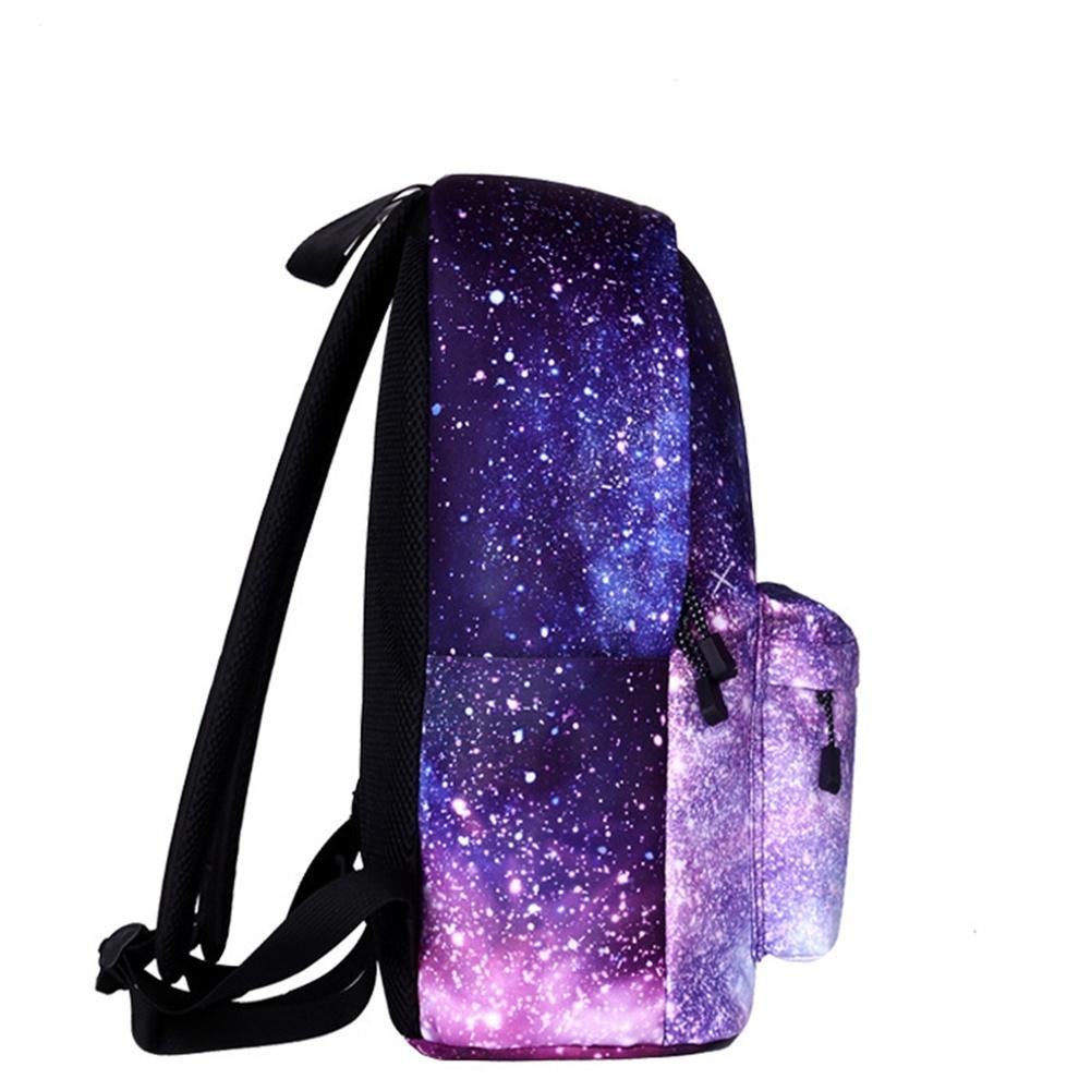 Galaxy School Bag Backpack for Teen Teenage Girls Kids, Unisex Collection Canvas