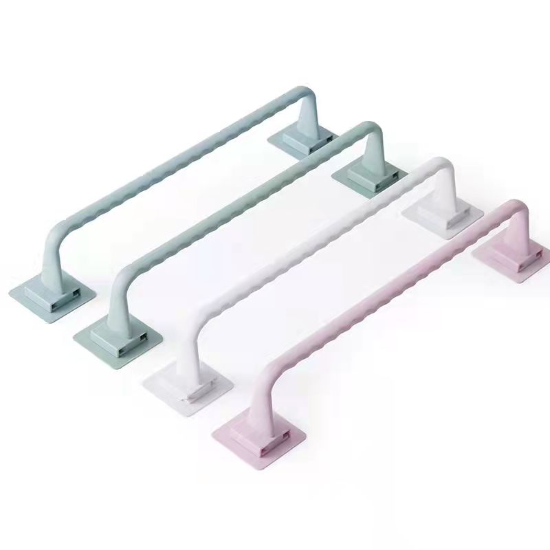 25/36cm Bathroom Towel Rack Bathroom Towel Rod Kitchen Towel Rack Paste Simple Hanging Slippers Rack PP Towel Holder 3 Color