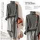 Retro Pile Collar Wild Padded Turtleneck Pullover Sweater Women's Self-cultivation Knit Bottoming Shirt