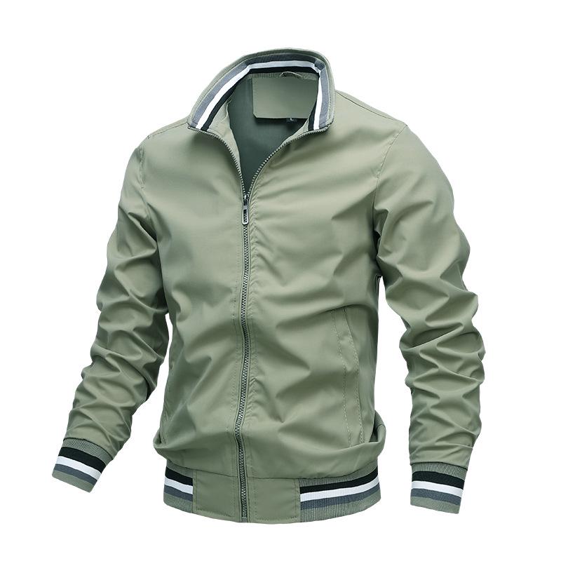 Jacket Men's Spring and Autumn Sports Solid Color Jacket Casual Fashion Trend
