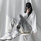 Gray Sweatpants Women's Spring and Summer Loose and Thin Waist Pants Casual All-match Thin Guard Pants Harem Pants