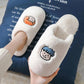 Autumn and Winter Couple Cotton Slippers Casual Warm Flat Shoes Indoor Non-slip Cotton Shoes Soft Shoes