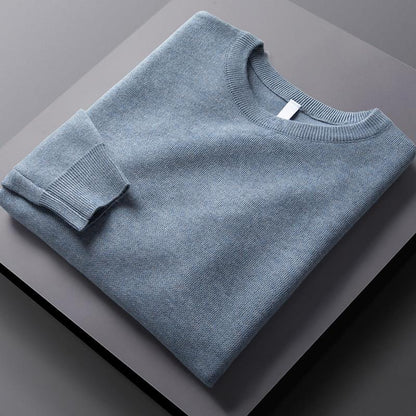 Spring and Autumn Round Collar Sweater Men's Loose Knit Shirt Men's Pullover