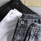 Women's Denim Shorts Summer Loose High Waist Elastic Waist Korean Style A-line Pants Casual Sports Wear Thin Shorts
