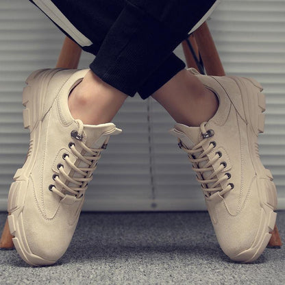 Autumn Martin Boots Men Lace-up Tooling Boots Outdoor Comfortable Desert Boots Socks Men's Shoes