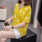 Large Size Women's Summer Loose and Slim Top Korean Style Comfortable Breathable T-shirt