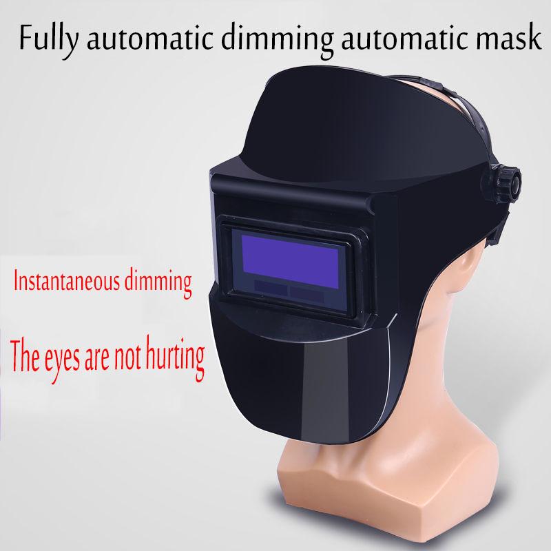 Portable  Automatic Photoelectric Welding Mask Flat Flip Half Helmet Helical Welding Helmet
