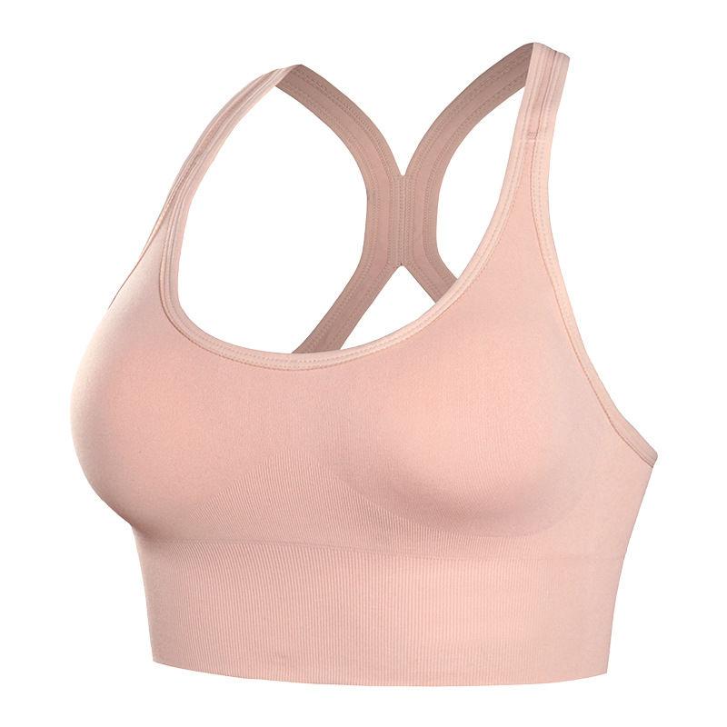 Yoga Tube Top Sports Underwear Women Gather Shockproof Running Anti-sagging Bra Beauty Back Bra Without Steel Ring Vest Women
