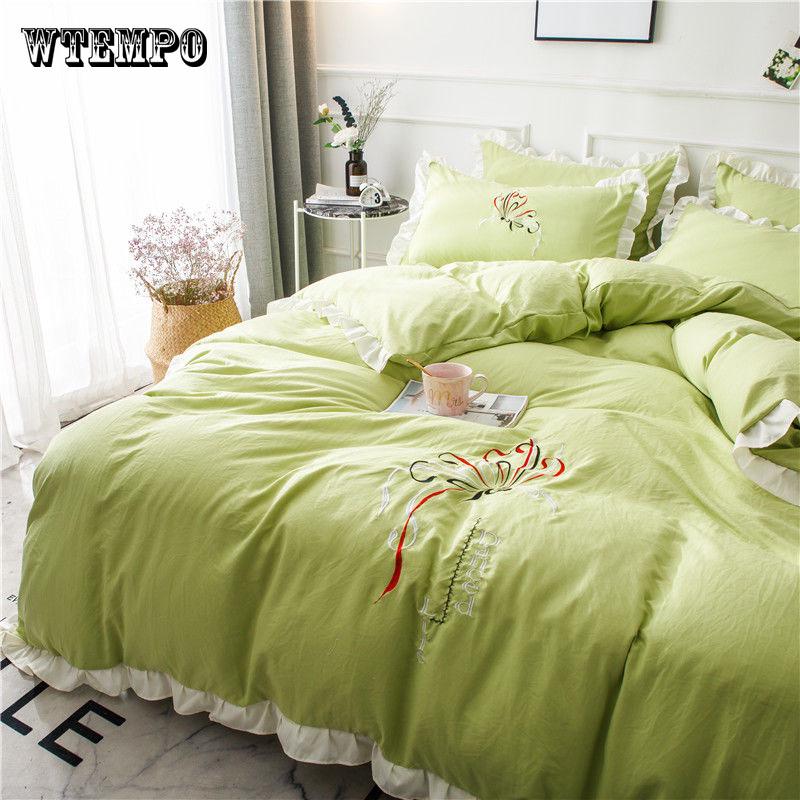 Princess Style  Bedding Set Luxury King Queen Twin Bed Set Duvet Cover Set Girls Bed Sets