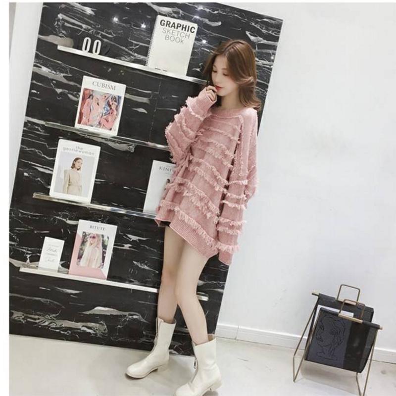 Pofulove Winter New Loose Core Yarn Ladies Loose and Thin To Wear New Women's Clothin Warm Sweater