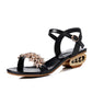 Size 34-41 Summer Women Outdoor Flat Bohemian Beach Flip Flops Wear-resistant Non-slip Office Lady Waterproof Diamond Sandals