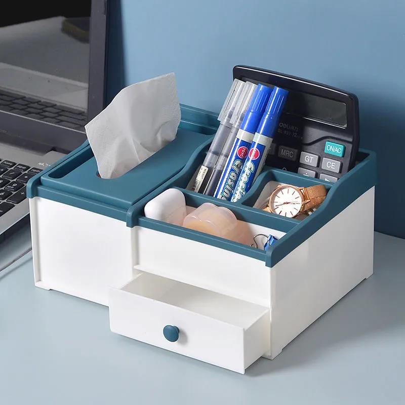 Multifunctional Paper Box Home Living Room Desktop Storage Box Bathroom Tissue Box Bedroom Office Paper Box