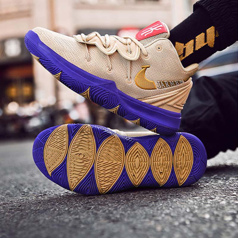 Men Breathable Sneakers Low-top Basketball Shoes Non-slip Lightweight Running Shoes Tactical Boots