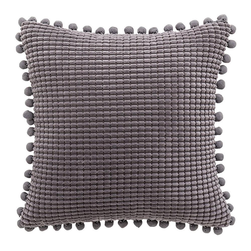 Ball Corduroy Throw Pillow Nordic Square Living Room Sofa Cushion Bed Lumbar Chair Soft Cushion