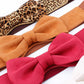 Dress with Big Bow Waist Elastic Elastic Wide Waist Girdle Female Leopard Girdle
