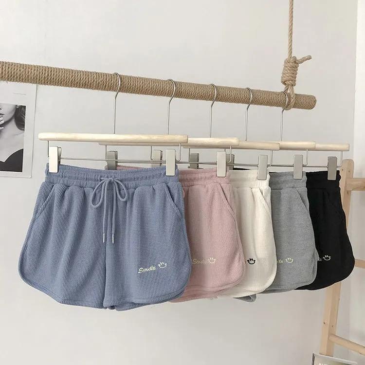 Women's Super Shorts Summer Thin Casual Wide Legs High Waist Loose Sports Shorts Home Three Points Girls Fitness Cute Jogging Pants