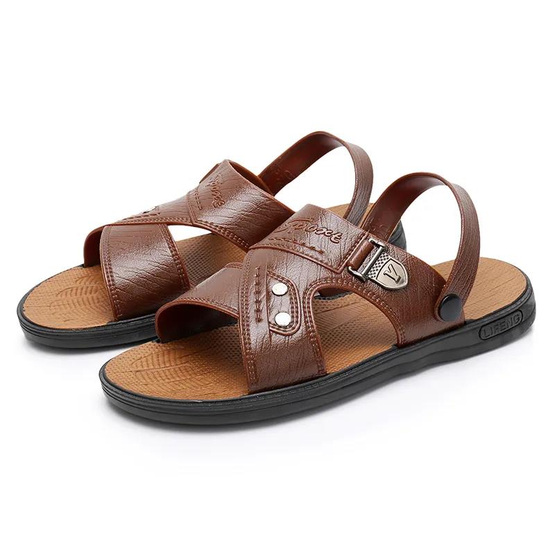 Summer Men's Beach Sandals Thick Bottom Non-slip Breathable Casual Shoes