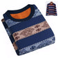 Men's Thick Printed Thermal Underwear Men's Thick Velvet Jacket Can Be Worn Outside In Winter
