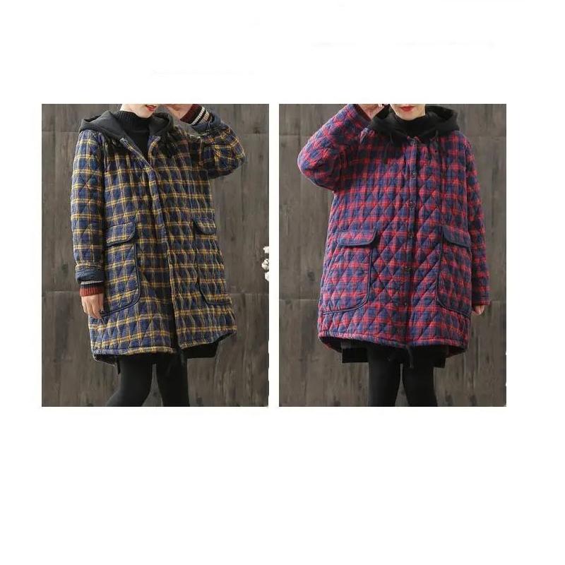 Large Size Cotton-padded Coat Women's Winter Clothes Mid-length Coat Women's Fall/winter Loose Coat