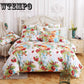 Bedding Set Plant Flowers Fashion Patterns Bed Sheet Quilt Cover Pillowcase
