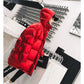 Winter Bright Leather Down Padded Jacket Winter Mid-length Fashion Loose Padded Jacket Women Oversize