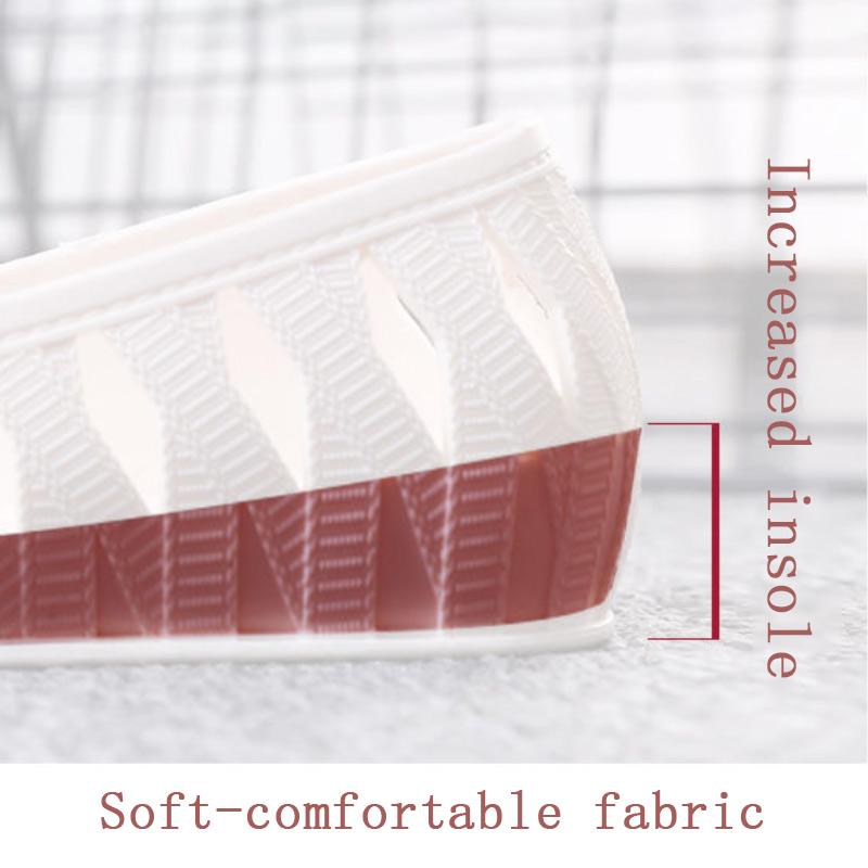 Ladies Summer Sandals Non-Slip Comfortable Breathable Single Shoes Flat Bottom Round Toe Solid Color High Quality PVC Mesh Shoes