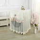 Lace Washing Machine Cover Dustproof Embroidery Floral Home Decor Protector Washing Machine Covers