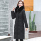 Women's Down Padded Jacket In Winter Long Over-the-knee Thick Korean Slim Fashion Slim Coat