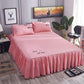 Skin-friendly Bed Skirt Bedspread Sheets Non-slip and Dust-proof Bed Sheet Protective Cover