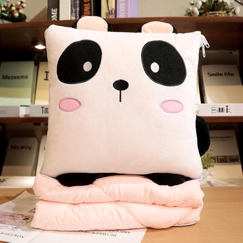 Multifunctional Quilt Cute Pillow Quilt Dual-use Sleeping Pillow Nap Cover Blanket Office Cushion Car Interior Car Cushion Pillow Portable Blanket
