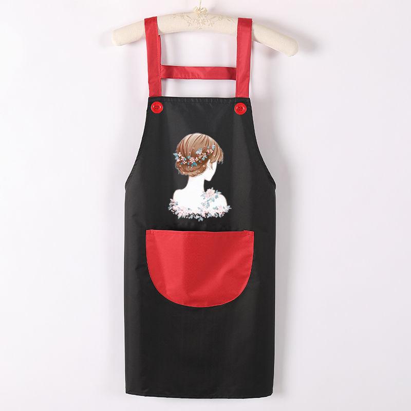 Strap Apron Household Kitchen Waterproof and Oil-proof Anti-fouling Men and Women Housework Waist Overalls Work Overalls