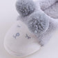 Cute Women Slipper Squinting Small Sheep Winter Fleece Warm Shoes Soft Indoor Slippers Casual Shoes
