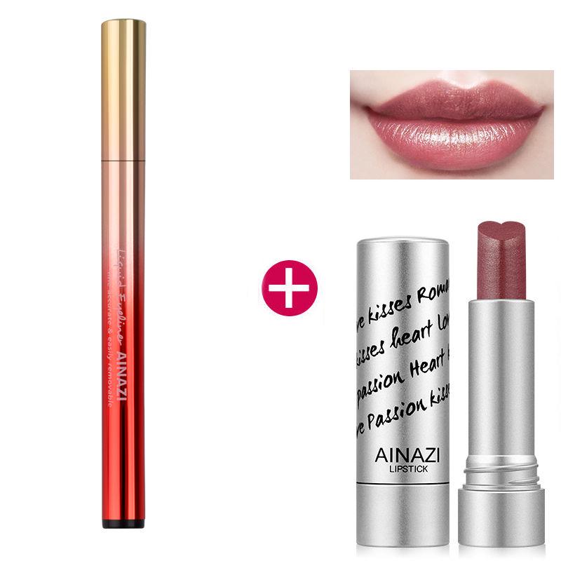 [Quick-Dry Swimming] Eyeliner is super waterproof, sweatproof, durable, non-staining, hard eyeliner