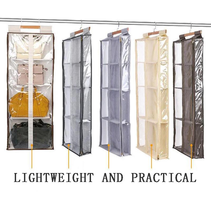 Fully-enclosed Door Bag Storage Hanging Bag Closet Side Bag Finishing Multi-layer Wall-mounted Dust-proof Fabric
