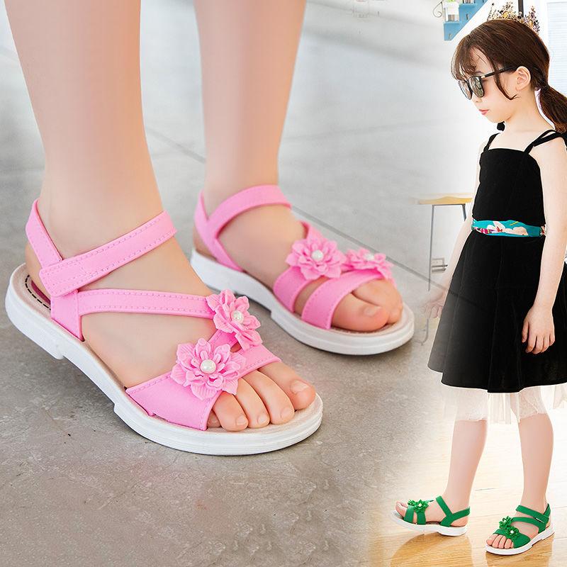 Summer Fashion Big Kids Beach Shoes Girls Soft Sole Little Girl Kids Shoes Kids Princess Sandals