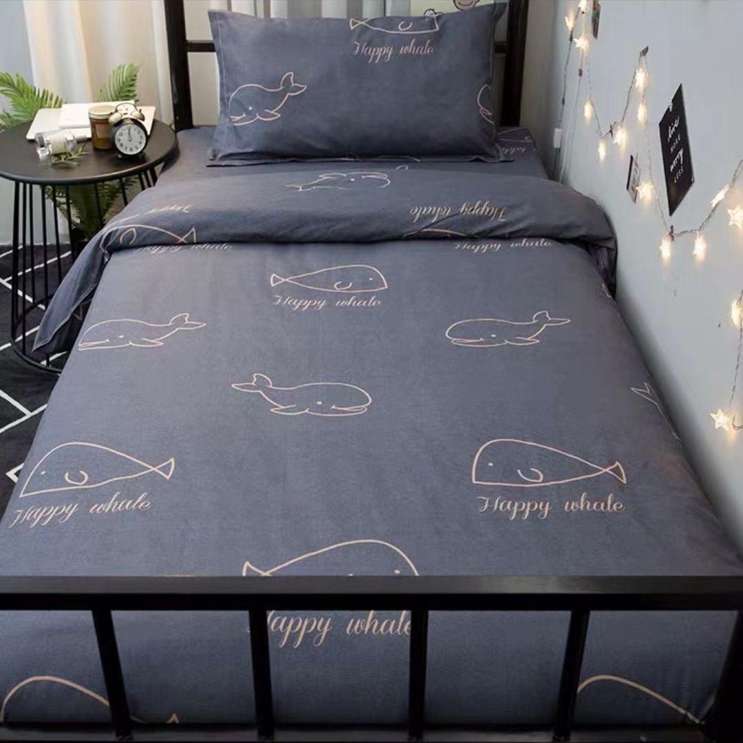 Three-piece Bed Male Dormitory Simple Style Single Duvet Cover College Student Dormitory Bunk Bed Linen Set