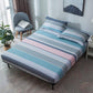 Mattress Protector Bedding Three-piece Cotton Padded Printed Bedspread and Pillowcase