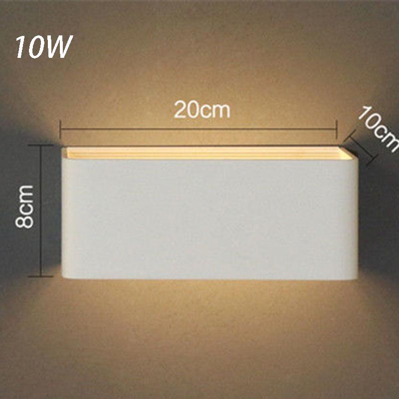 Nordic Led Wall Lamp Aluminum Outdoor Indoor White Black Stairs Bedroom Bedside Bathroom wall Light