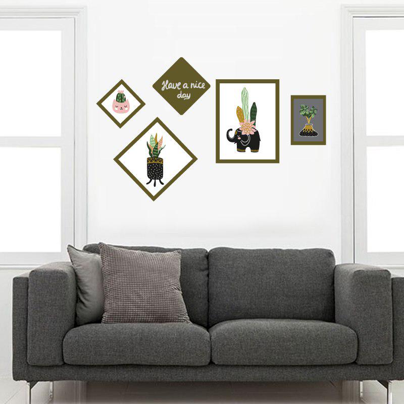 [sticker ]Cartoon Animal Diy Picture Murals Wall Stickers Home Decor Living Room Bedroom Kitchen Ar