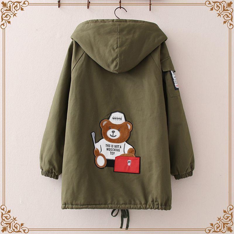 Plus Size Women's Winter Western Style Loose Age Reduction Fashion Plus Velvet Thick Windbreaker Jacket Women