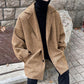 Woolen Coat Men's Winter Cotton Thickened Mid-Length Casual Windbreaker Autumn and Winter Korean Trend Woolen Coat