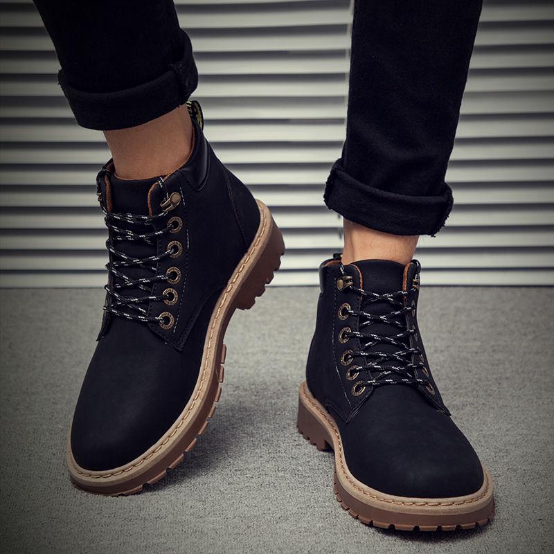 Martin Boots Men's High-top Shoes Black Boots Durable Military Boots Autumn and Winter Men's Boots