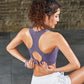 Women's Sports Bra Shockproof Gathering Yoga Vest Adjustable Beauty Back High-intensity Sports Fitness Bra Running Outer Wear Bra Yoga Tank Tops