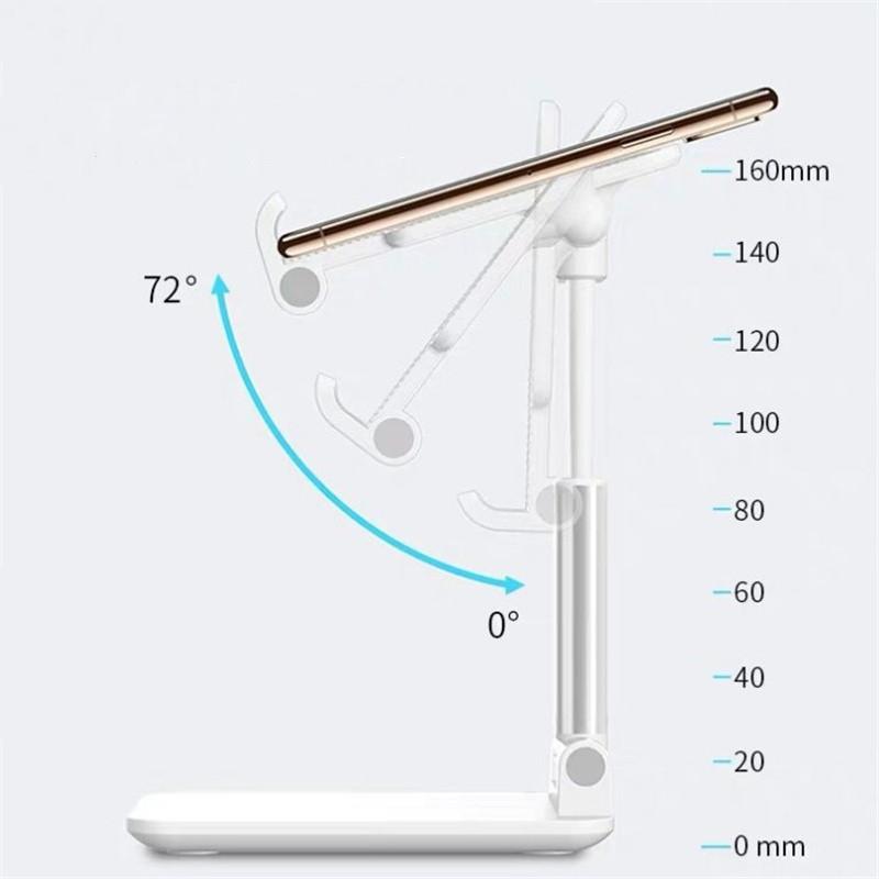 Universal Foldable Phone Stand Support Desk Mobile Phone for IPhone IPad Adjustable Metal Desktop Tablet Holder