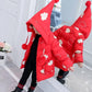 Children Winter Down Cotton Jacket Fashion Girl Clothing Kids Parka Fur Hooded Snowsuit Outerwear