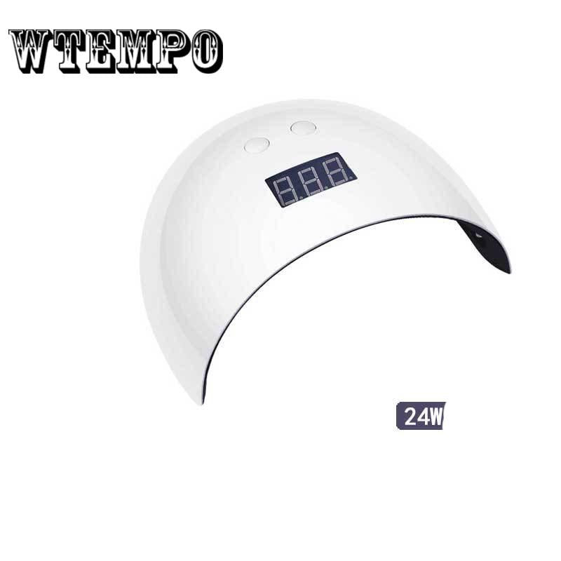 24W Led Lamp Nail Dryer Manicure Art Polishing Machine Tool Smart Sensor 12 LED Beads Nail Gel Dryer