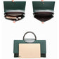 Cowhide Women Shoulder Messenger Bags Casual Female Crossbody Bags Portable  Multi-Layer Large Capacity Handbag